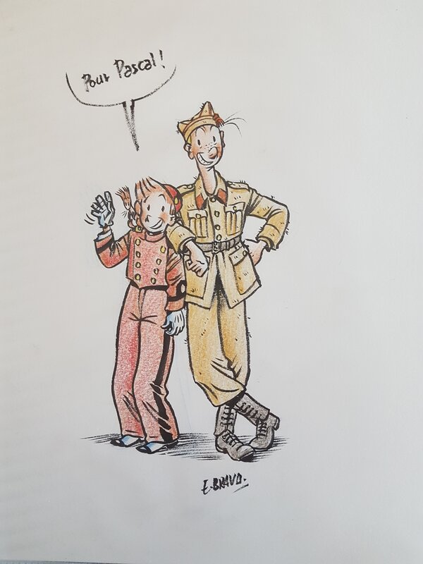 Spirou et Fantasio par Émile Bravo - Illustration originale