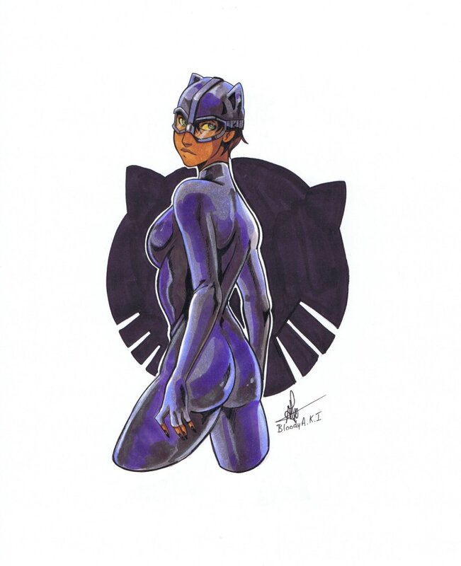 Catwoman par Bloody A.K.I. - Illustration originale