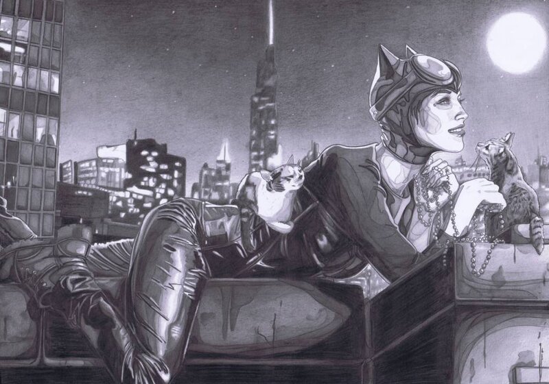 Catwoman par Gala - Original Illustration