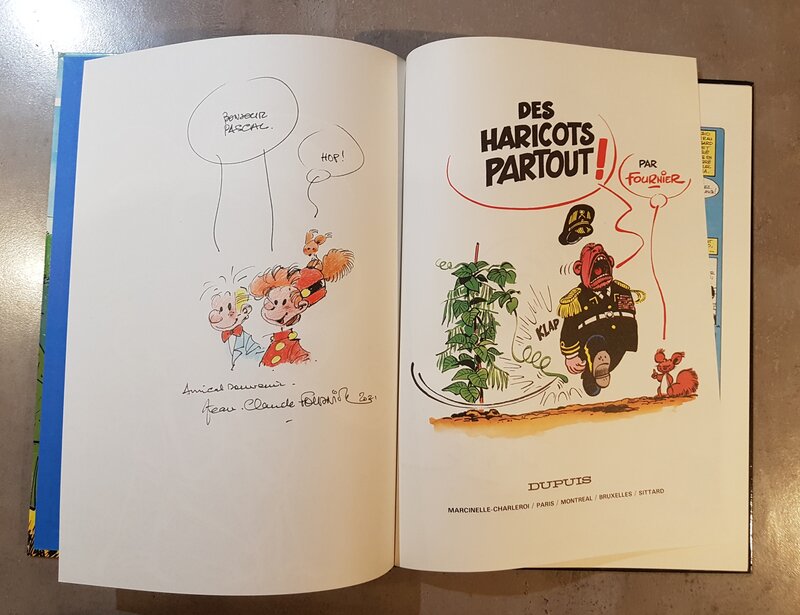 Spirou et Fantasio par Jean-Claude Fournier - Dédicace