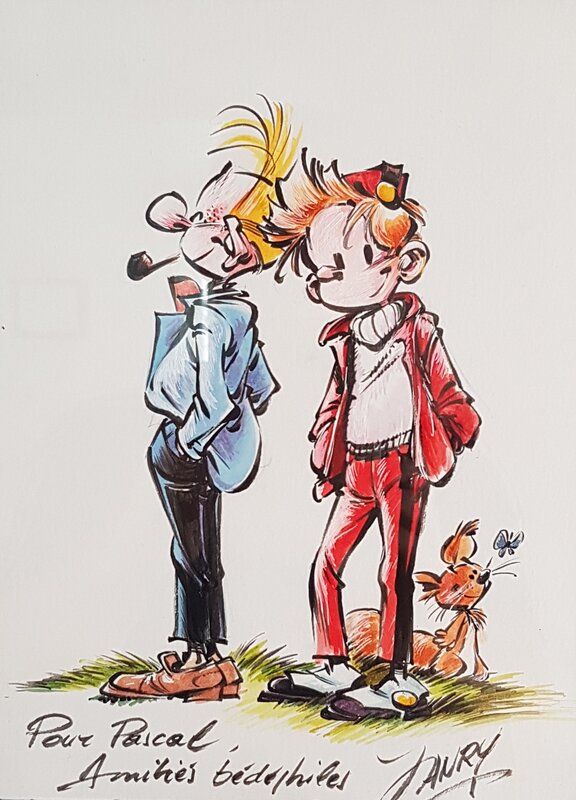 Spirou et Fantasio par Janry - Illustration originale