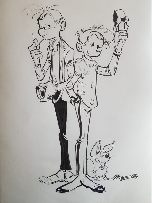 Spirou et Fantasio par Jose Luis Munuera - Illustration originale