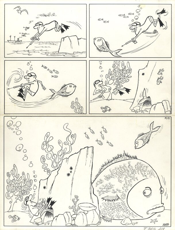 Max l'explorateur par Guy Bara - Planche originale