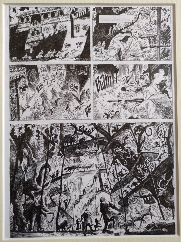 Taïga Rouge par Vincent Perriot - Planche originale