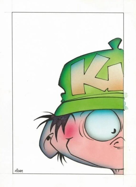 Midam - Kid Paddle - Couverture - Spirou n°2973 du 15 avril 1995 - Original Illustration