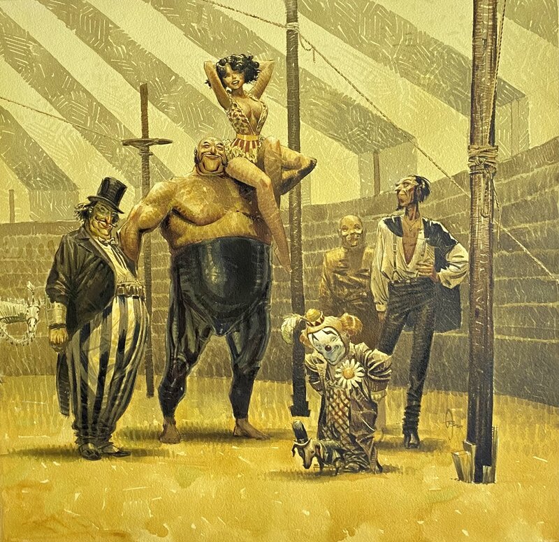 For sale - Jean-Baptiste Andréae, RETRO CIRCUS. couleur directe - Original Illustration