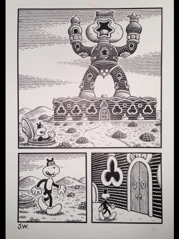 Woodring Jim, Congress of Animals pag 81 - Illustration originale