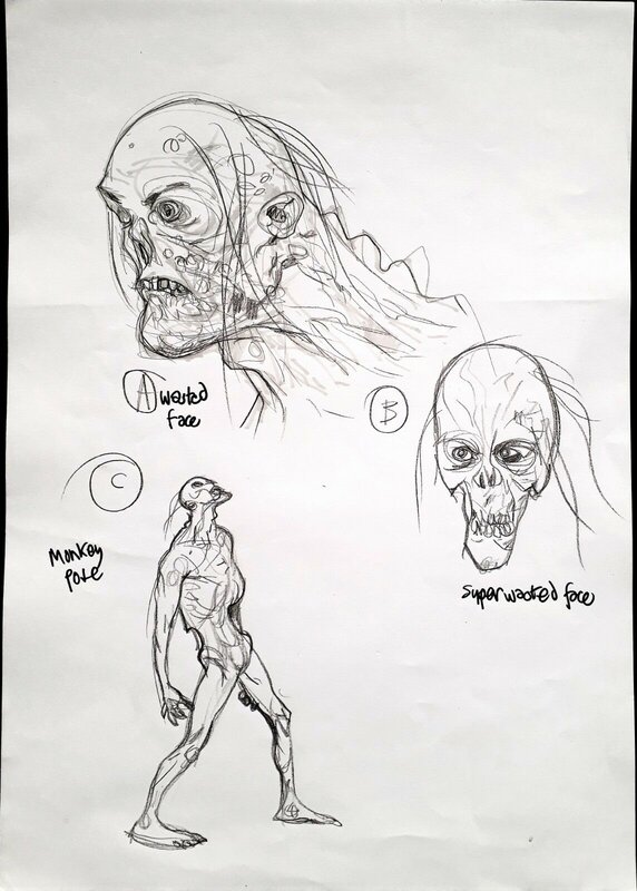 Zombies by Glenn Fabry - Sketch