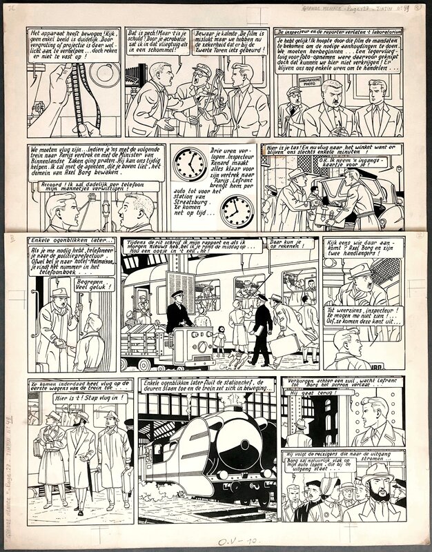 Jacques Martin, Lefranc - La grande Menace / Het Sein staat op Rood - Comic Strip