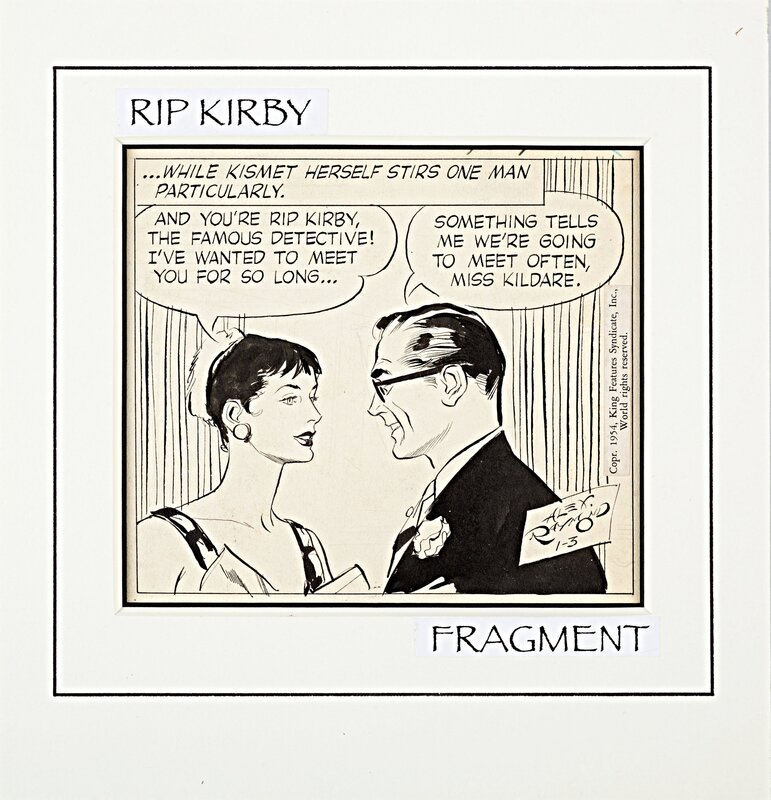 Rip Kirby par Alex Raymond - Planche originale