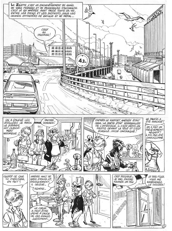 Serge Carrère, Scotch Arleston, LEO LODEN album n°3 - Adieu ma Joliette planche 5 (1993) - Comic Strip