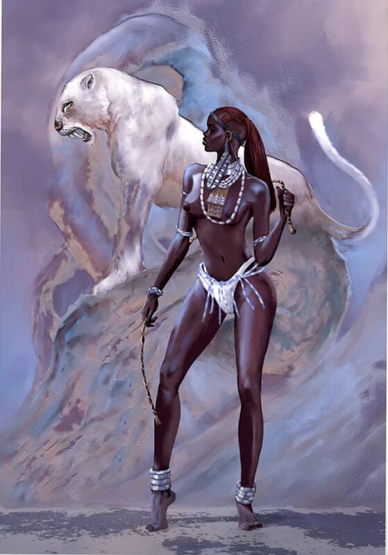 Black Queen par Gil Formosa - Illustration originale
