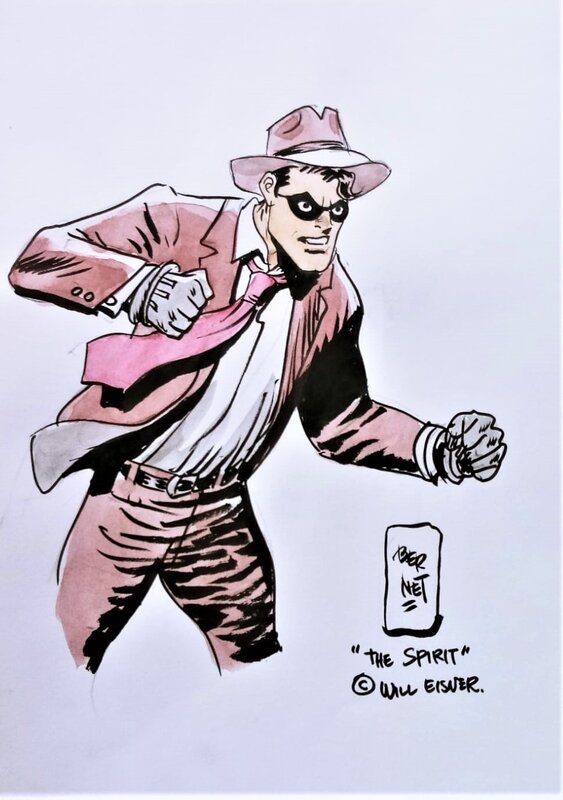 The Spirit by Jordi Bernet, Will Eisner - Original Illustration