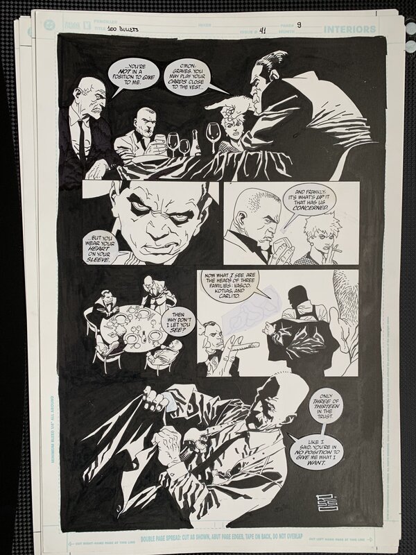 100 Bullets #41 pg9 par Eduardo Risso, Brian Azzarello - Planche originale