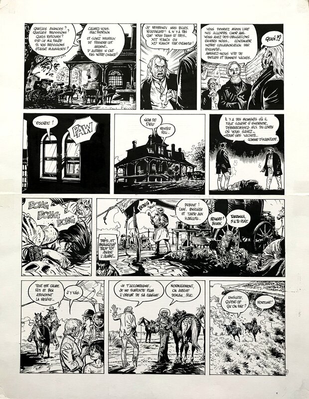 Franz, Lester Cockney - Oregon Trail - pl 8 - Planche originale