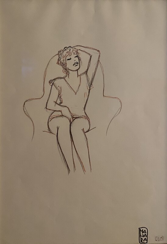 Caresses by Milo Manara - Original art