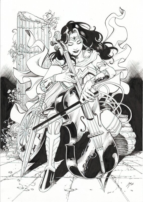 My Wonder Woman by Vicente Cifuentes - Sketch