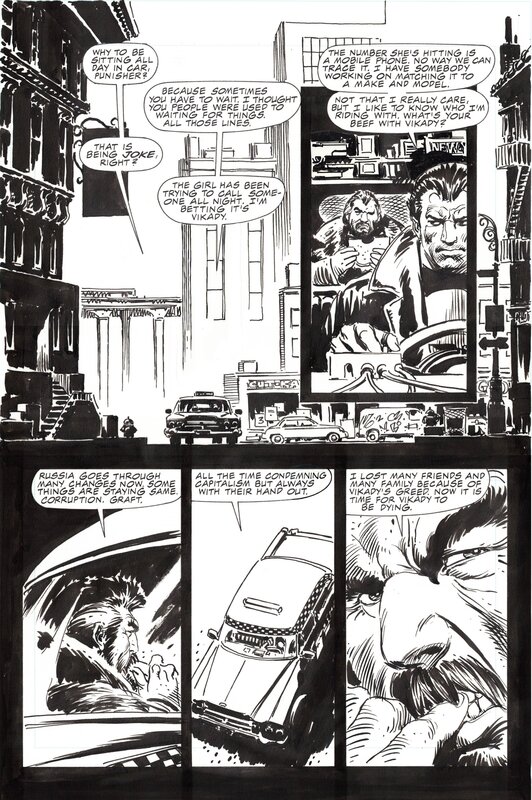 Punisher War Zone par Joe Kubert, Chuck Dixon, Jim Novak - Planche originale