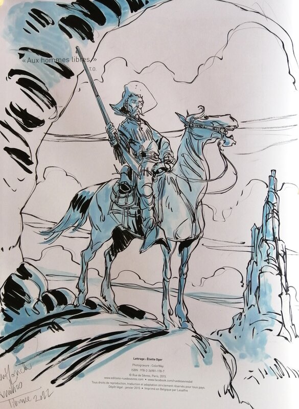 Tiburce Oger, Buffalo Runner (one shot) - Sketch