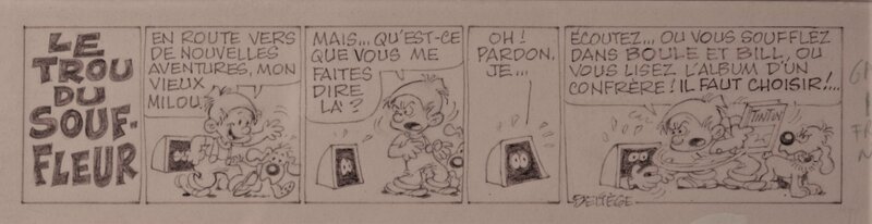 Trou du souffleur par Paul Deliège - Planche originale