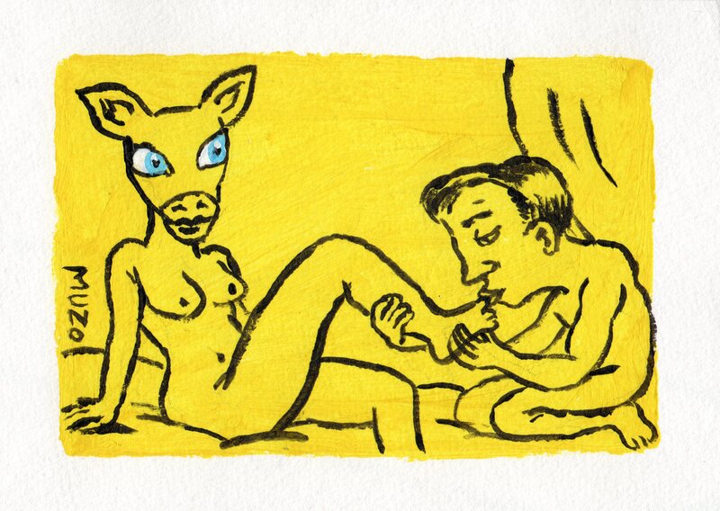 Le pied de biche by Muzo - Original Illustration