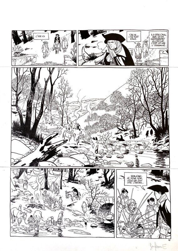 Matthieu Bonhomme, Fabien Vehlmann, Le Marquis d'Anaon - La Vierge noire - Planche 22 - Planche originale