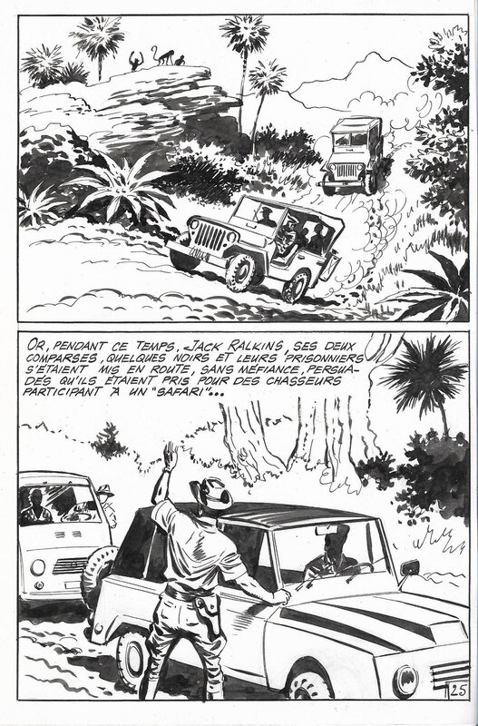 Maxime Roubinet, Kado petit prince de la brousse - épisode indéterminé, parution dans la revue Kébir, 1972/3 (SFPI) - Planche originale
