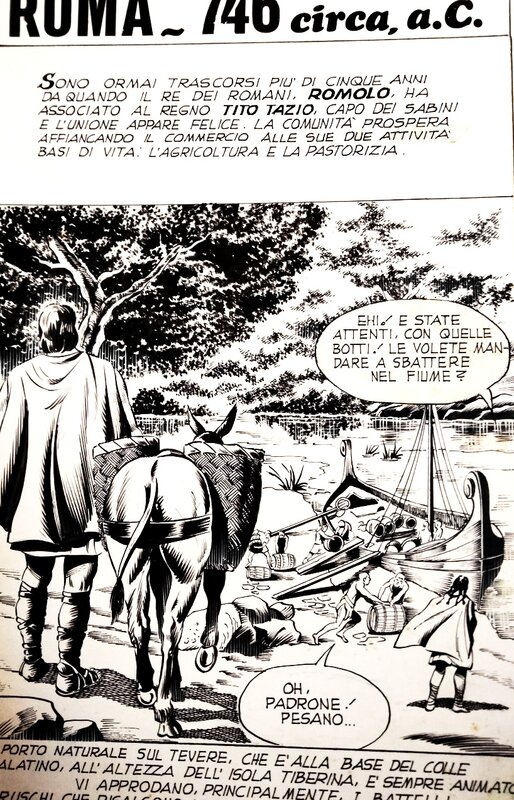 Silio Romagnoli, Storia di Roma a fumetti n°7 - Planche originale