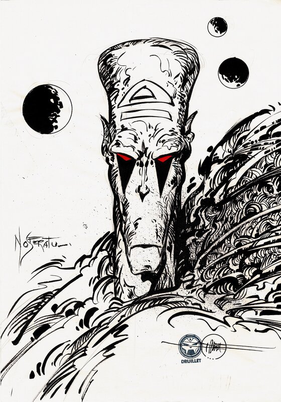 Nosferatu par Philippe Druillet - Planche originale