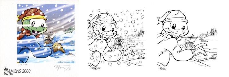 En vente - Fabien Rypert, Exlibris festival Amiens - Illustration originale