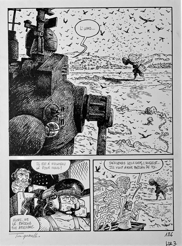 Hervé Tanquerelle, Fabien Vehlmann, Gwen De Bonneval, Frédéric Blanchard, Page 206, Planche numérotée 186 du Tome 3 du dernier Atlas. - Planche originale