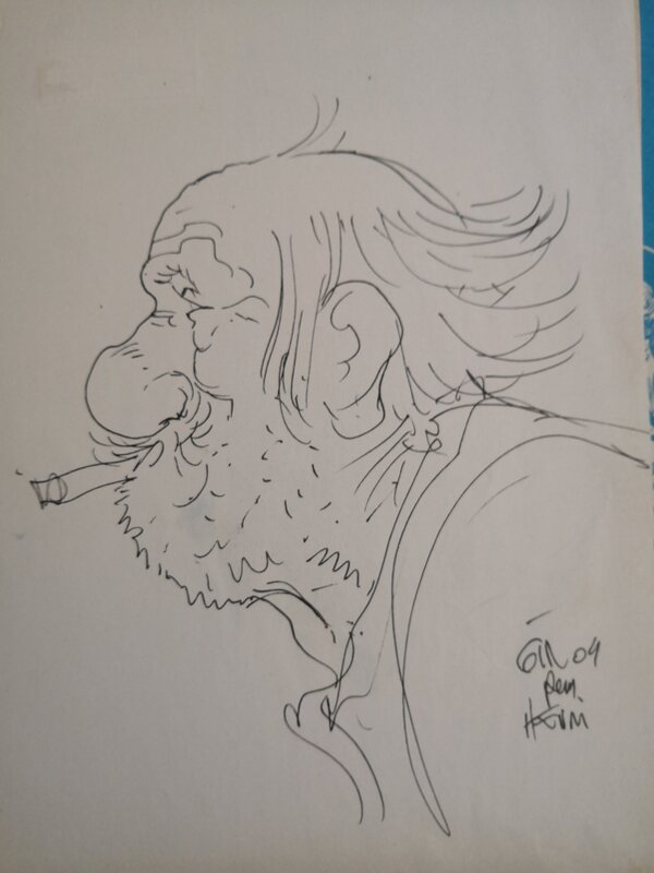 Jim Mc Clure by Jean Giraud - Sketch