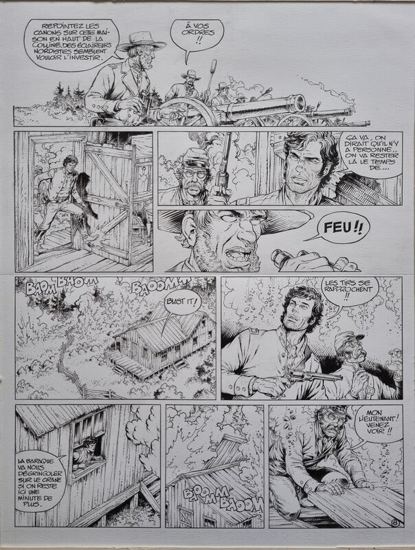 Michel Blanc-Dumont, Jean Giraud, La jeunesse de Blueberry - planche - Comic Strip