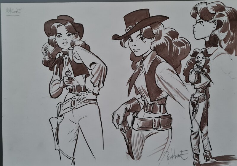 For sale - Angie by Matthieu Bonhomme - Original art