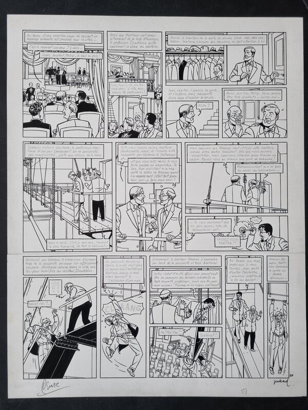 André Juillard, Edgar Pierre Jacobs, Blake et Mortimer - La Machination Voronov - planche - Planche originale