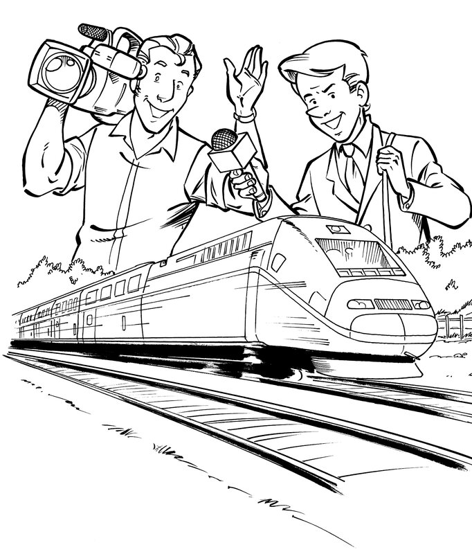 En vente - Couv album CE SNCF par West, Fabien Rypert - Planche originale
