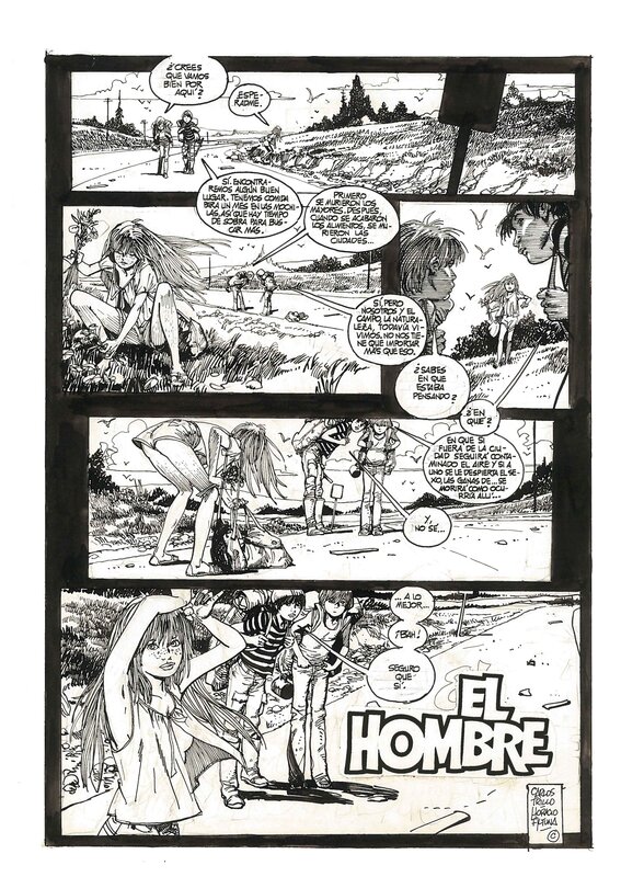 Horacio Altuna, Carlos Trillo, La Dernière Récré - L'Homme - Comic Strip
