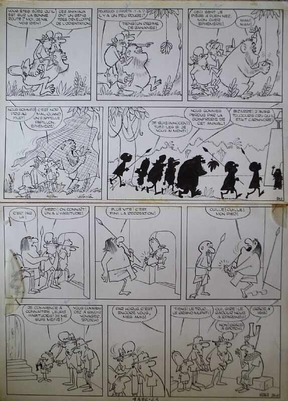 Bara, Maurice Rosy, Max l'Explorateur, « Le Triangle noir », 1964. - Comic Strip