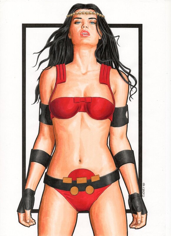 Big Barda by Peter Cleary - Original Illustration