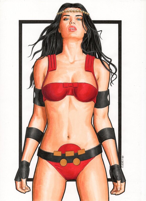 Big Barda par Peter Cleary - Illustration originale