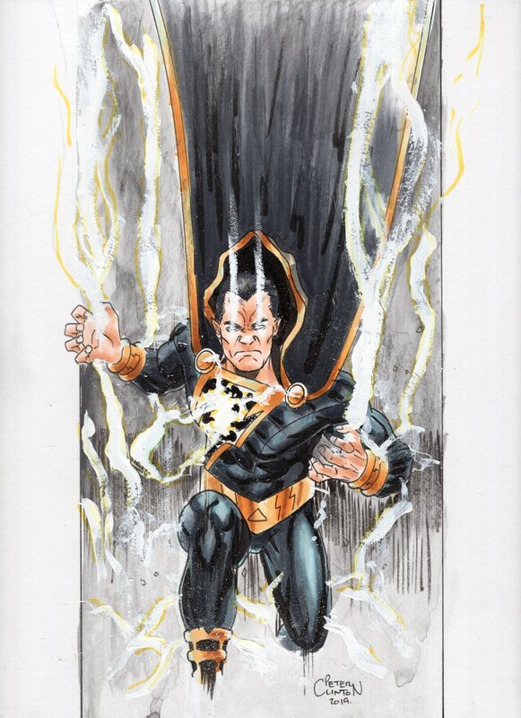 Black Adam par Peter Clinton - Illustration originale