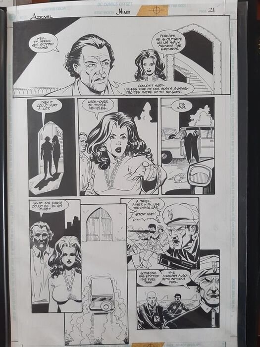 Barry Kitson, James Pascoe, Azrael n.9 page n.21 - Planche originale