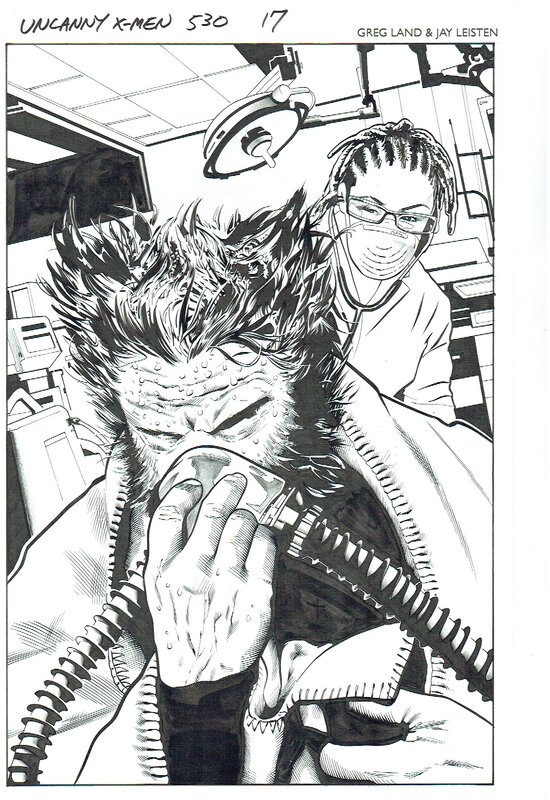 Greg Land, Jay Leisten, Uncanny X-men #530, page n.17 - Planche originale