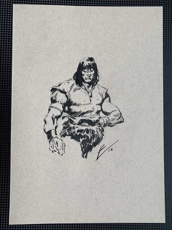 Conan portrait par Roberto de la TORRE - Illustration originale