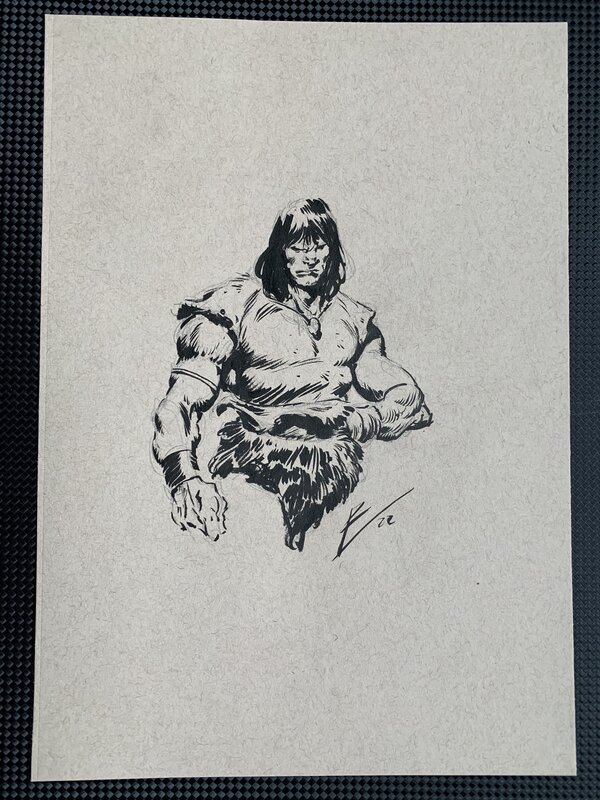 Conan portrait by Roberto de la TORRE - Original Illustration