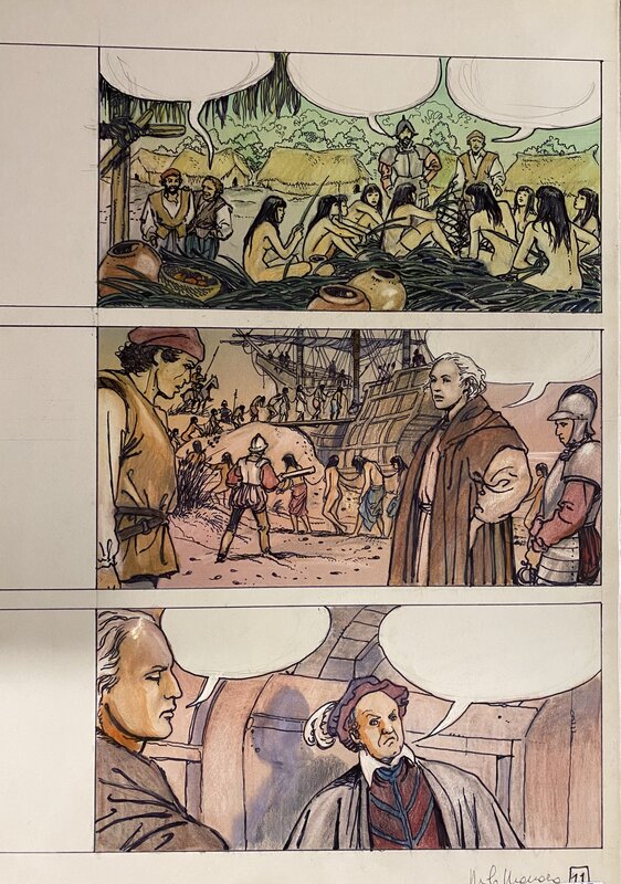 Christophe Collomb by Milo Manara - Comic Strip