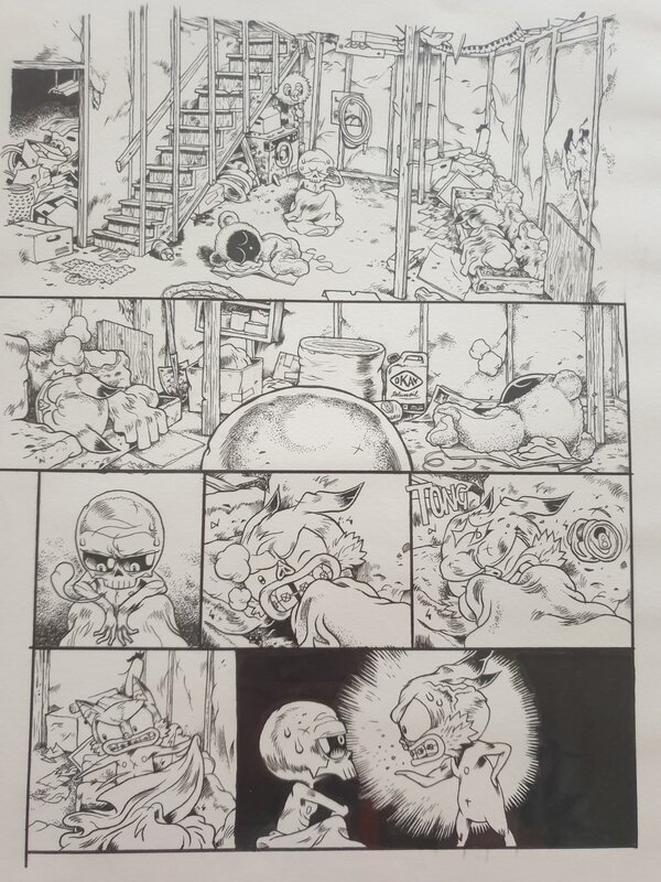 Mutafukaz p 489 par RUN - Planche originale