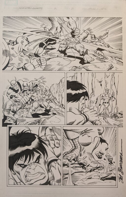 Ron Frenz, Sal Buscema, Hulk Smash Avengers, page 2 - Planche originale