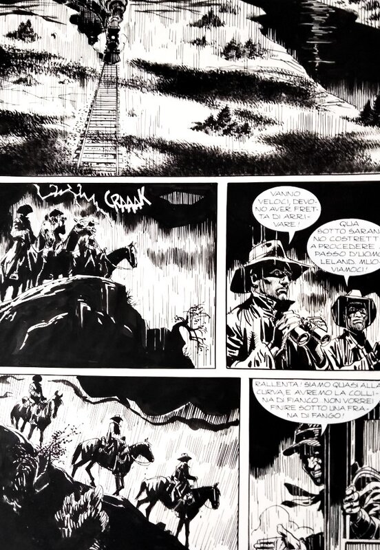 José Ortiz, Cielo di piumbo - Magico vento n°12 planche 34 (Bonelli) - Comic Strip