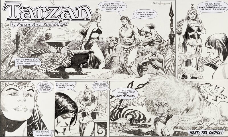 Tarzan Comic Strip par Tom Grindberg, Thomas Roy - Planche originale